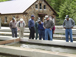 Tour Group at the Walhalla Fish Hatchery